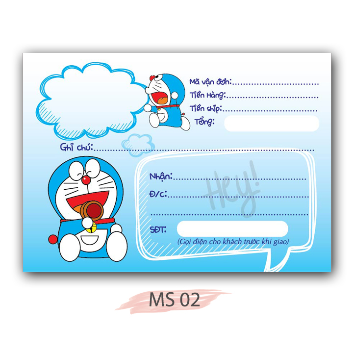 Phiếu giao hàng 100 tờ MS02