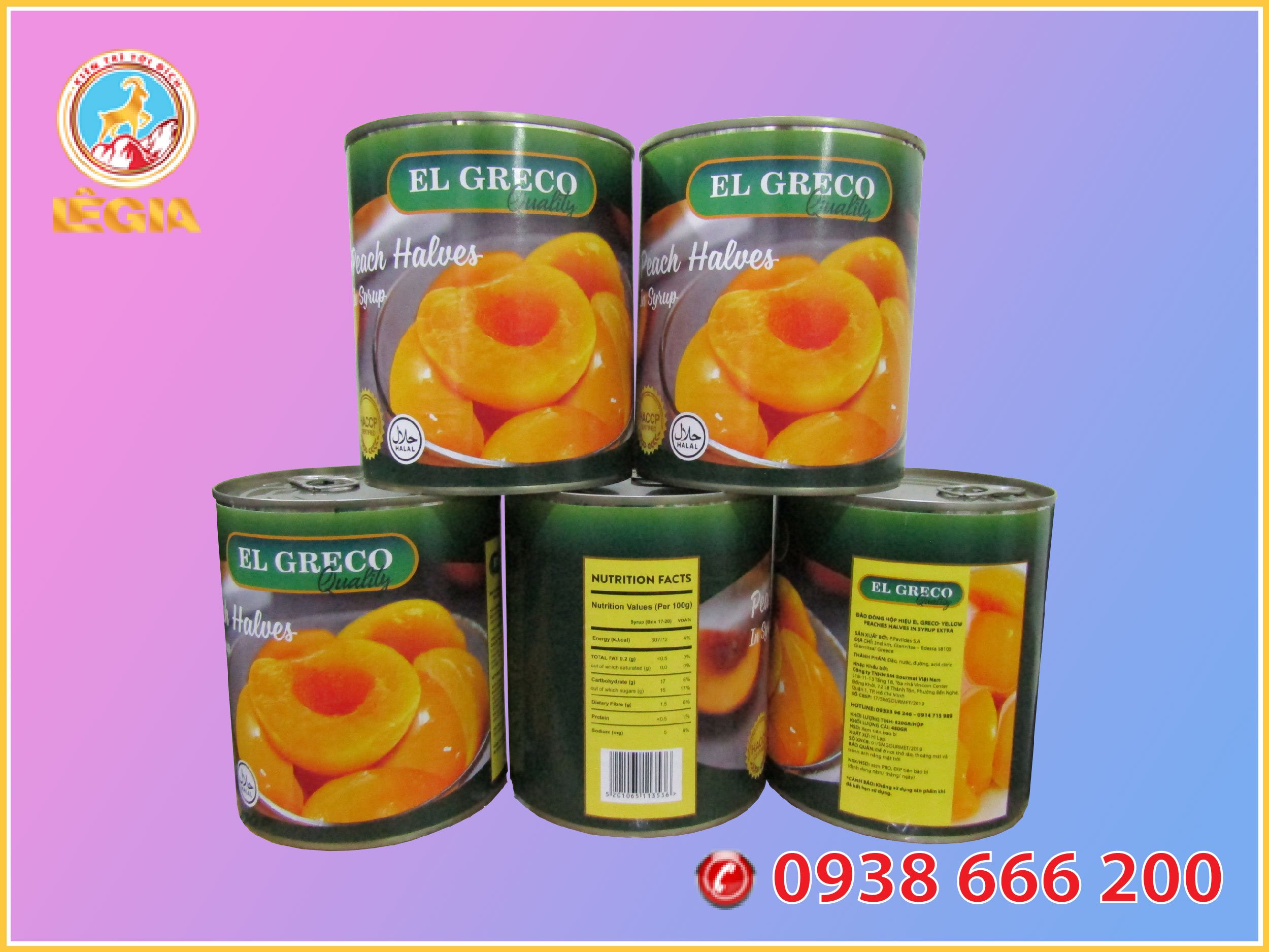 [HCM]ĐÀO NGÂM ĐÓNG LON  EL GRECO 820G