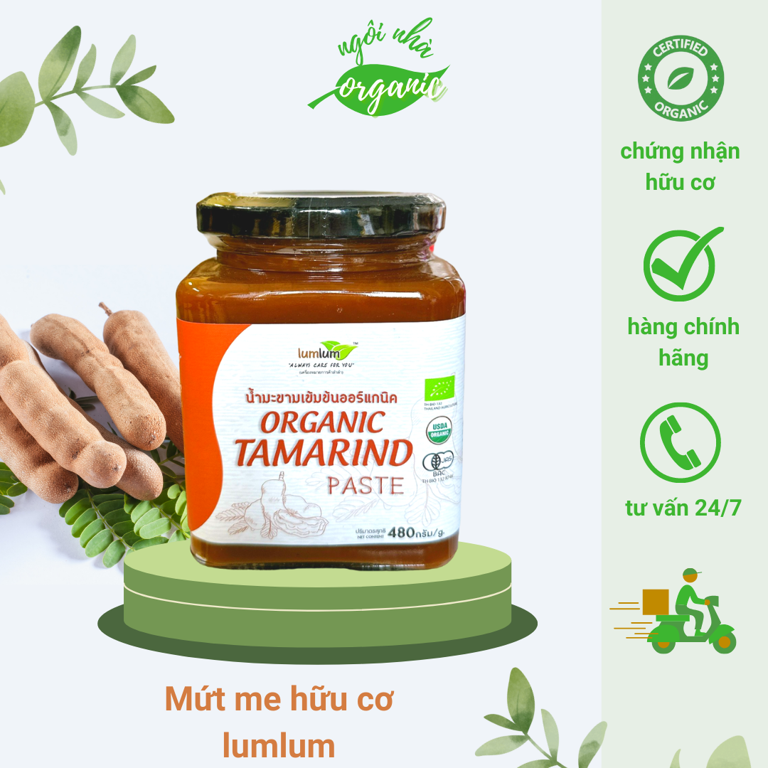 Mứt me hữu cơ Lumlum 480g Organic Tamarind Paste