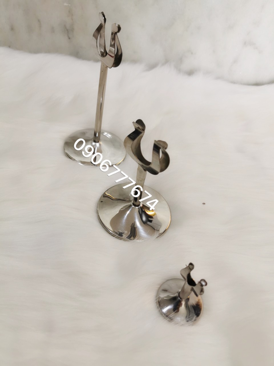 Cây menu đứng / cây kẹp bàn inox