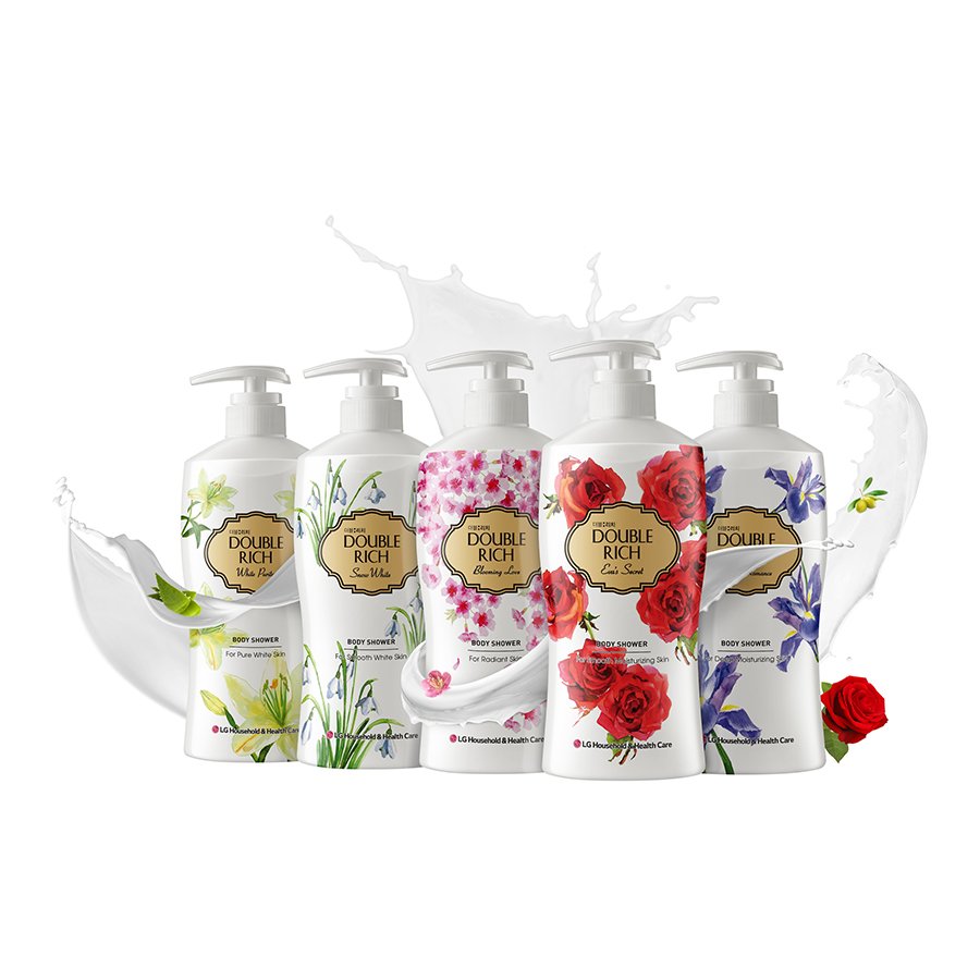 [HCM]Sữa tắm dưỡng ẩm Double Rich Hoa Iris(Dreamy Romance) 800g