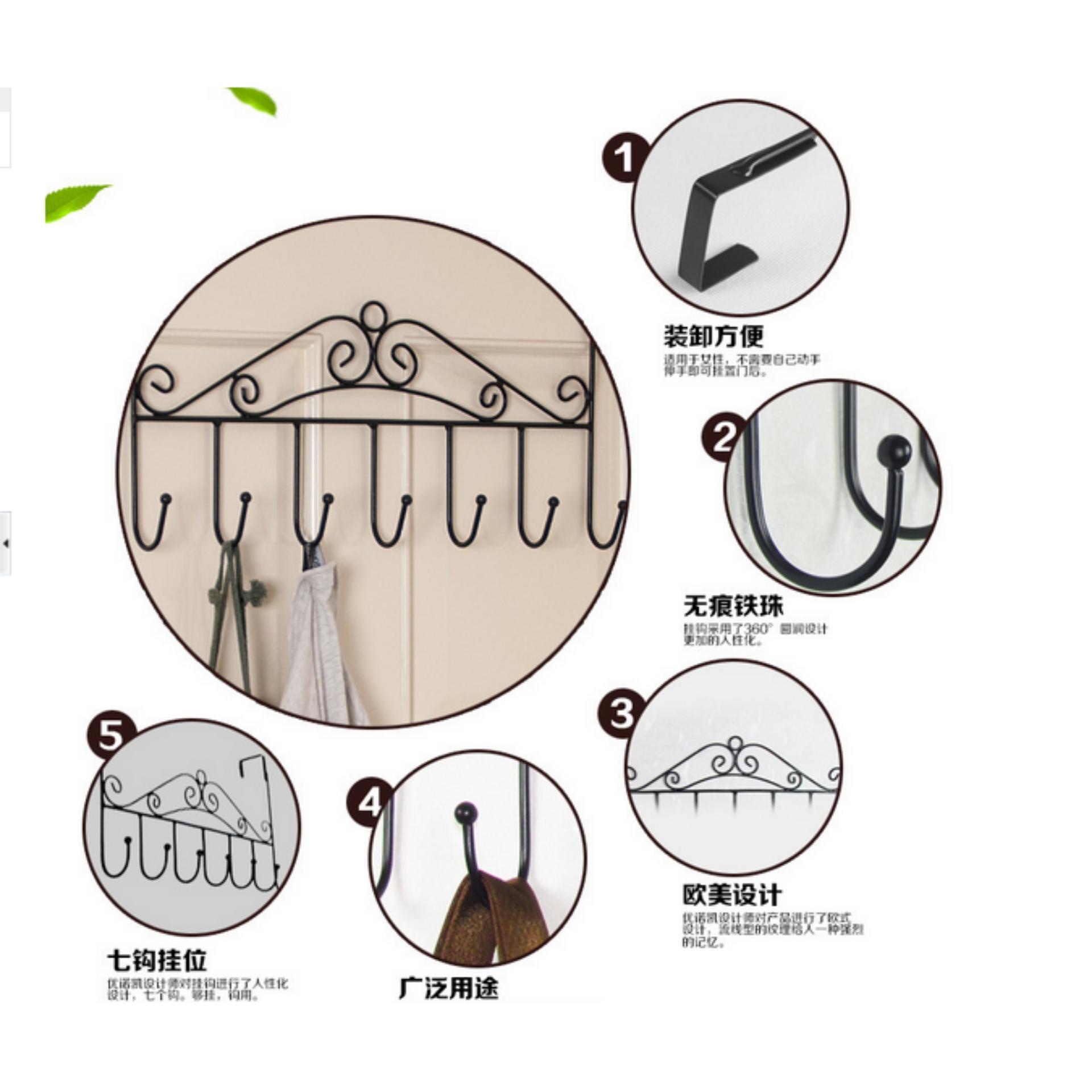 Bộ 2 móc treo đồ sau cửa tiện dụng