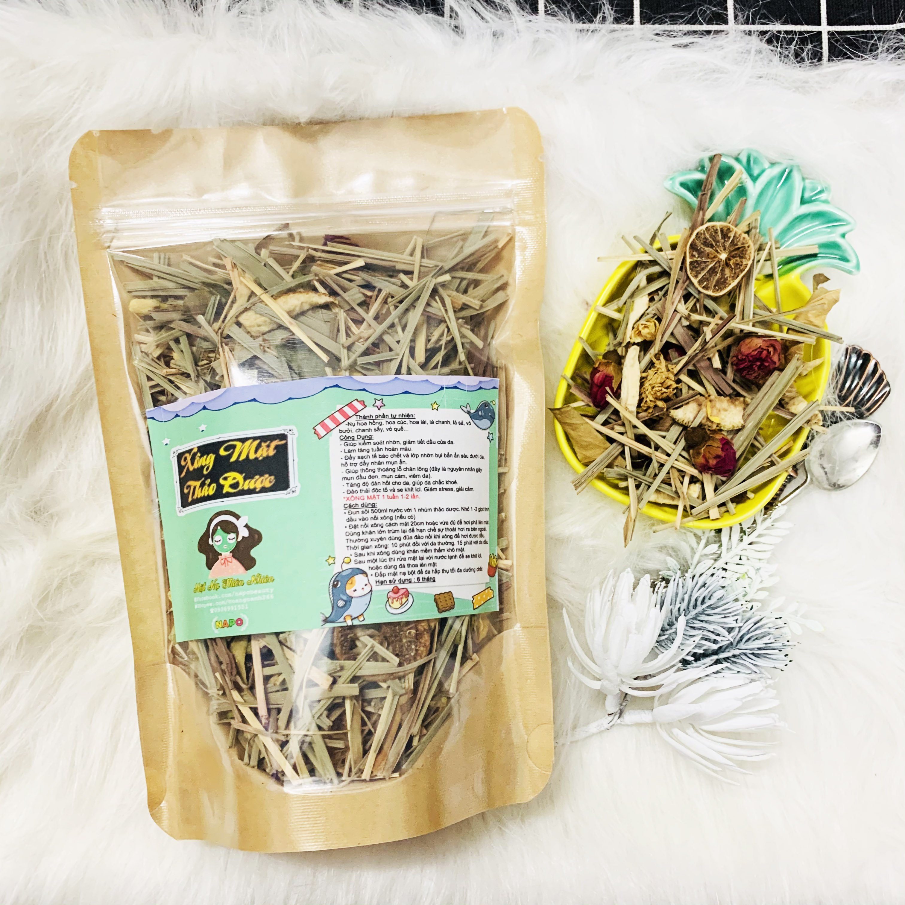 [HCM]Xông Mặt Thảo Dược Handmade - Xông Mặt Thảo Mộc