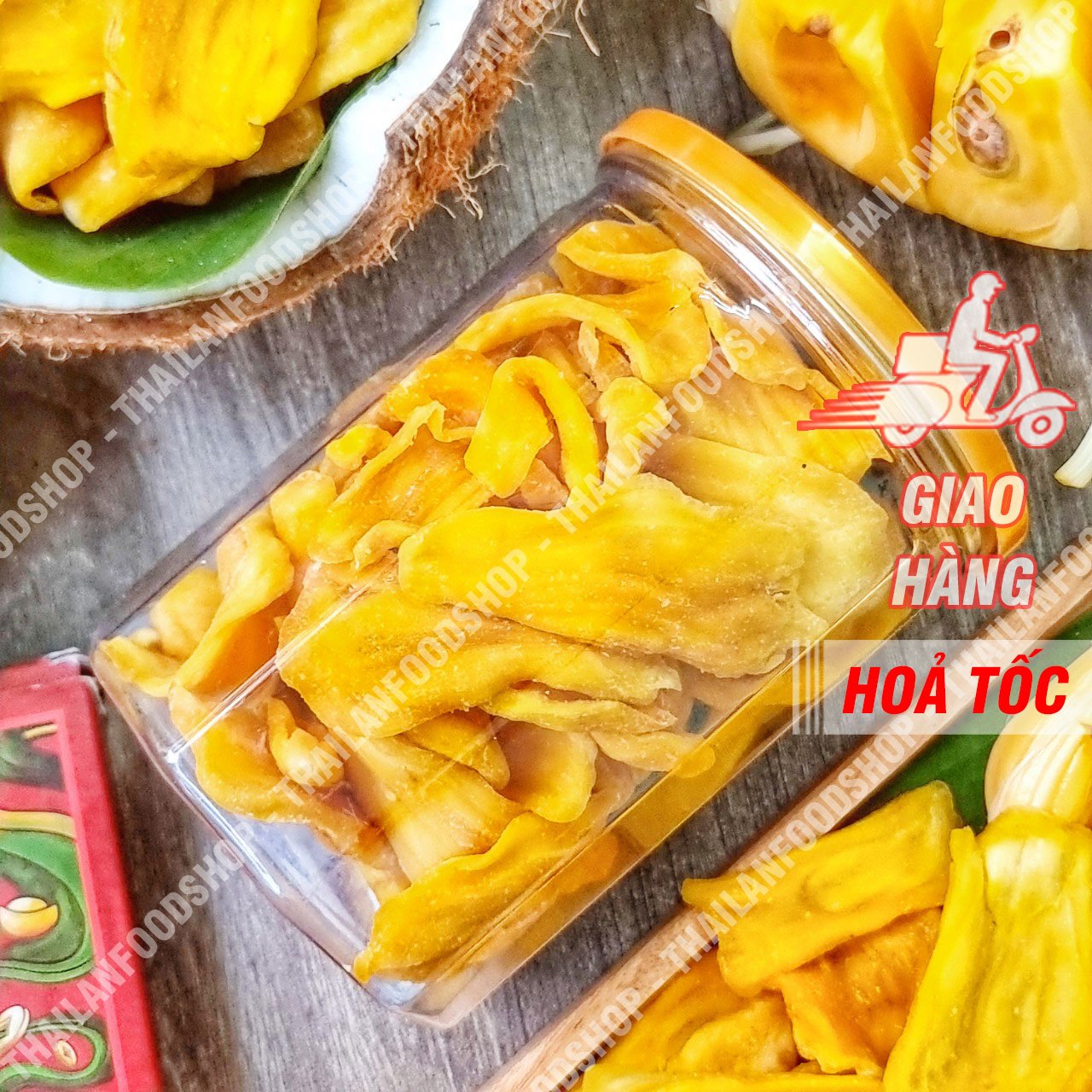Mít Sấy Dẻo Không Đường Lon 300Gram