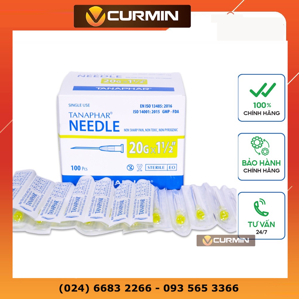 Hộp 100 Kim tiêm Tanaphar các số