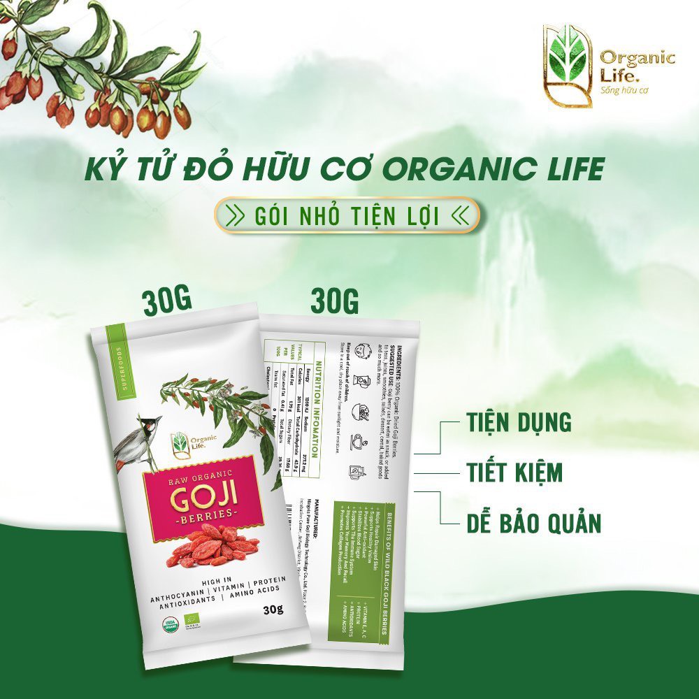 Kỷ Tử Đỏ Hữu Cơ Organic Life 200g