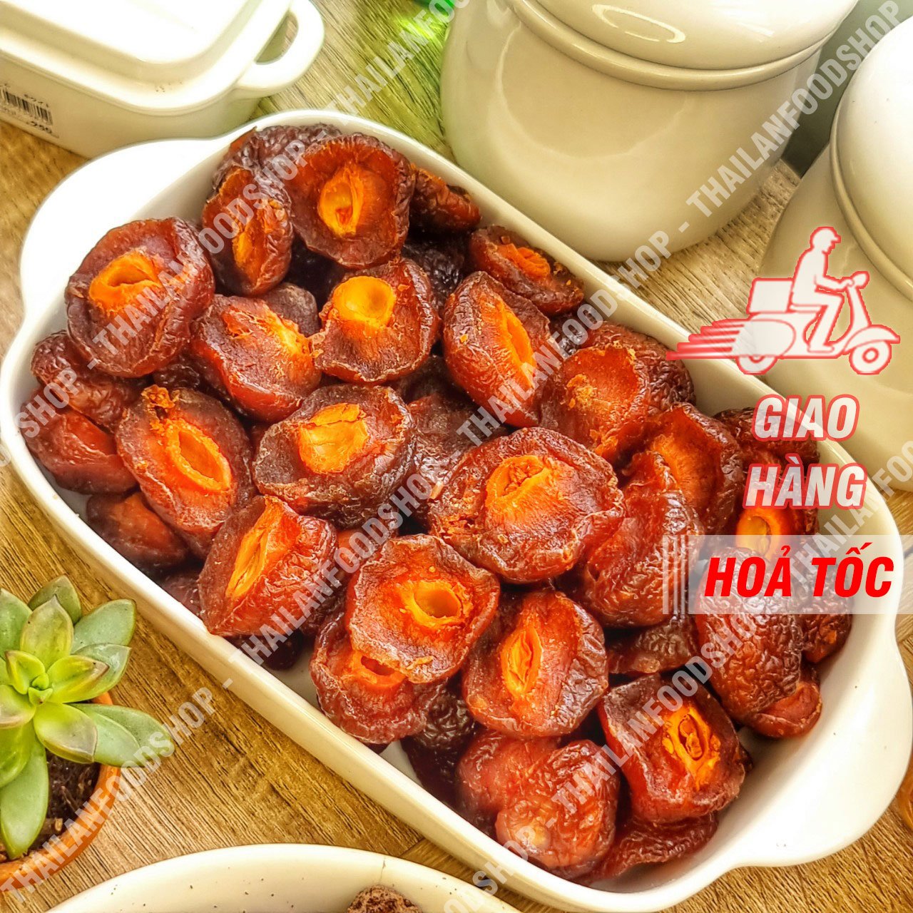 Ô Mai (Xí Muội) Đào Chẻ (Mứt Anh Đào) Lon 500gr