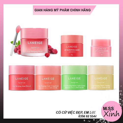 Dưỡng môi Laneige set 4 món (có tách set 3g, 8g, 20g)