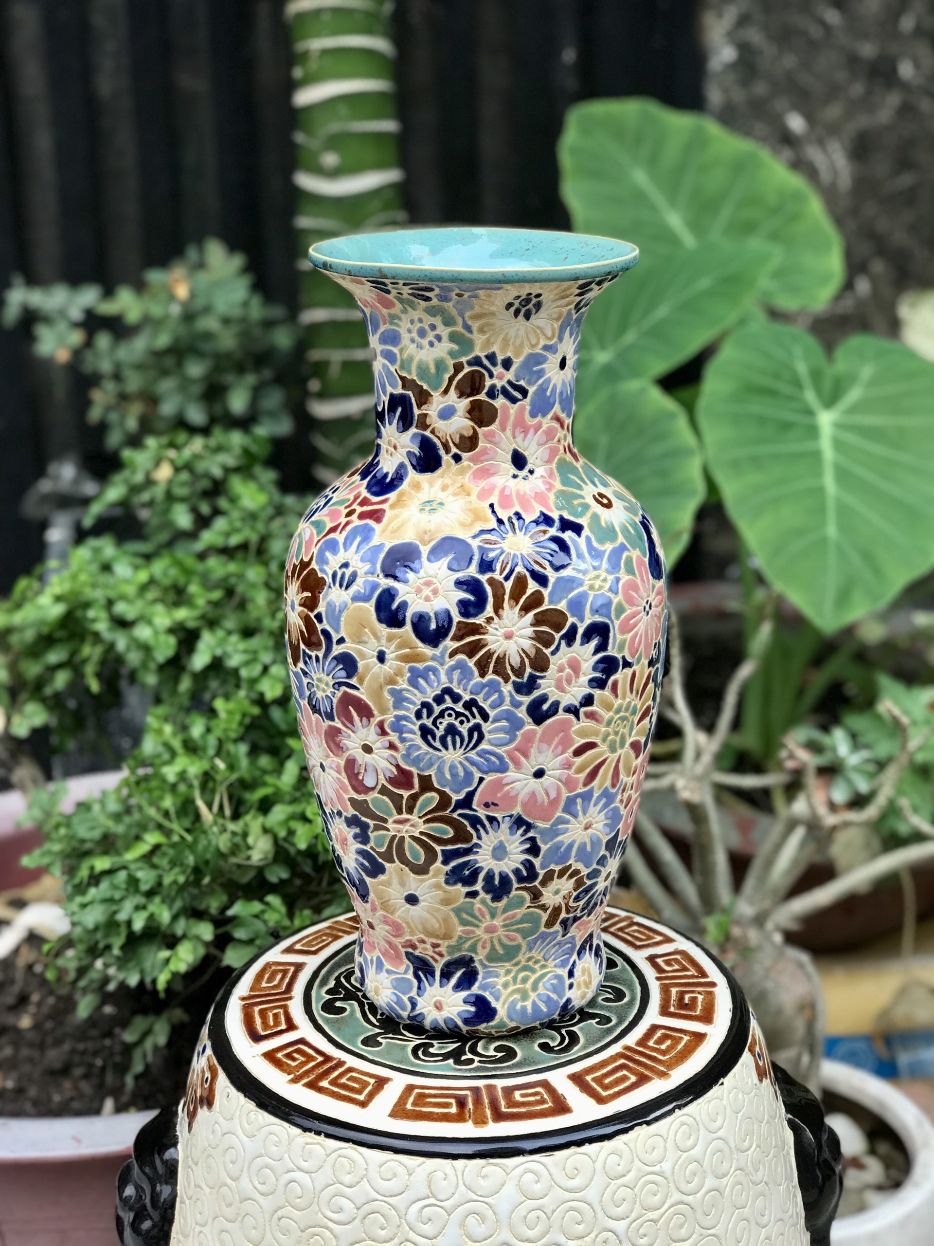 Bình Bách Hoa Gốm Sứ Nam bộ 40CM