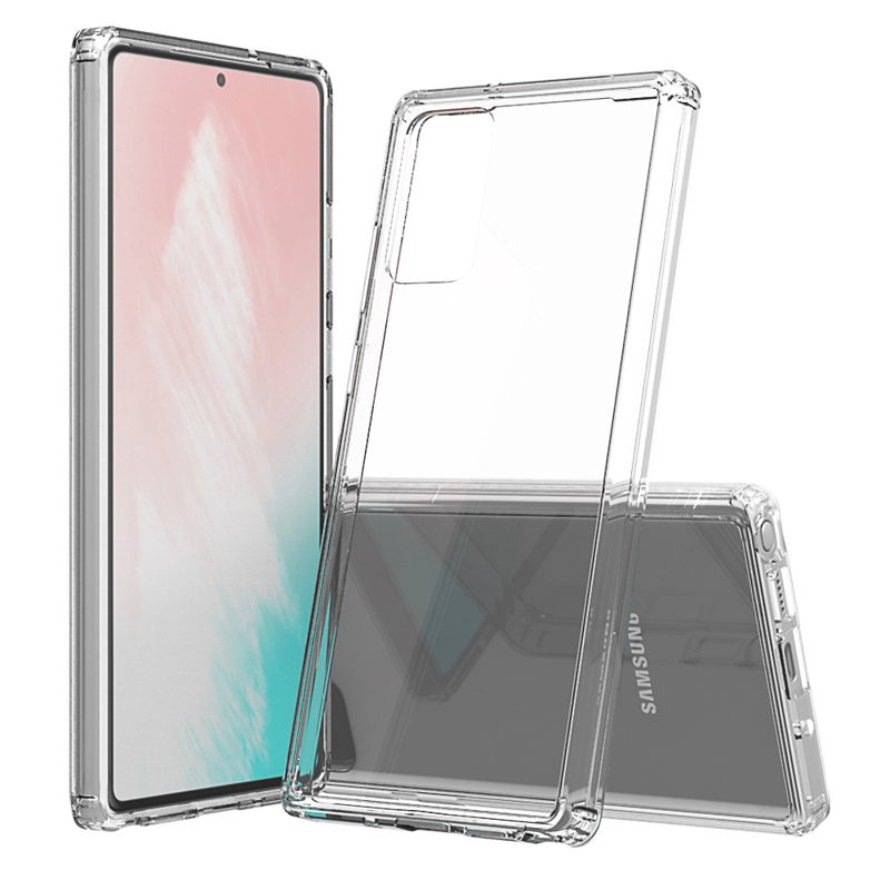 Ốp Lưng Cứng Viền Silicon Cho Samsung Galaxy Note 20 Ultra, Note 20, Note 10 Plus, Note 10 Lite, Note 10, Note 9, Note 8