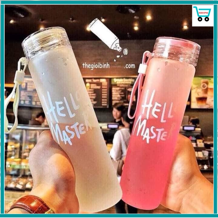 Bình Nước thủy tinh helo master 480ml