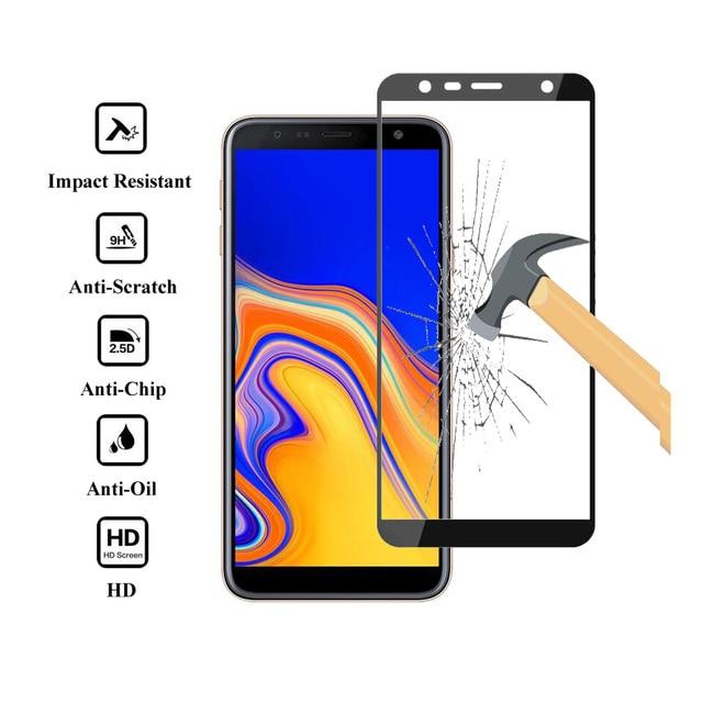 Kính cường lực Samsung J4+ / J4 Plus Đen (Full Màn, Full Keo)