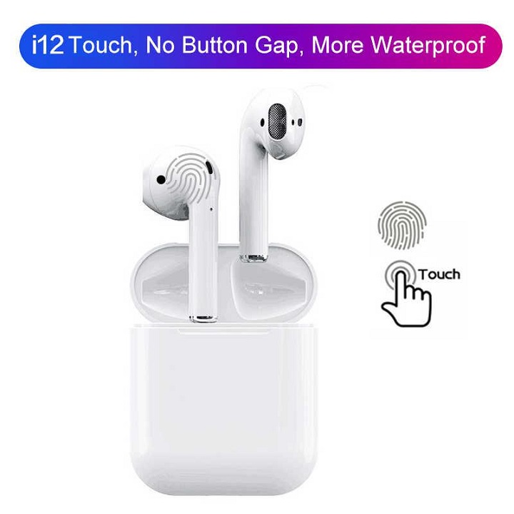Tai nghe i12 tws dòng Bluetooth V5.0 cảm ứng nghe nhạc gọi điện