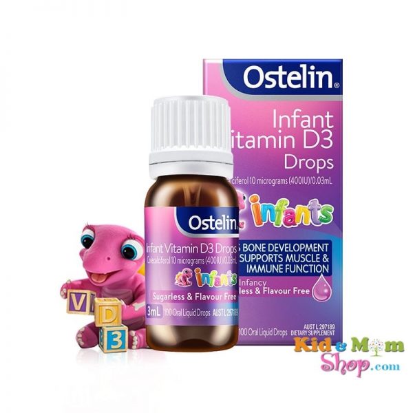 Vitamin D3 Ostelin Liquid 20ml - Vitamin D dạng nước cho bé