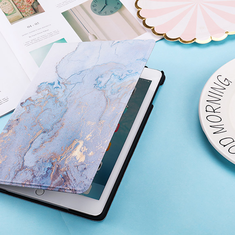 Ốp iPad, Bao Da iPad In Hình Vân Đá (P3)