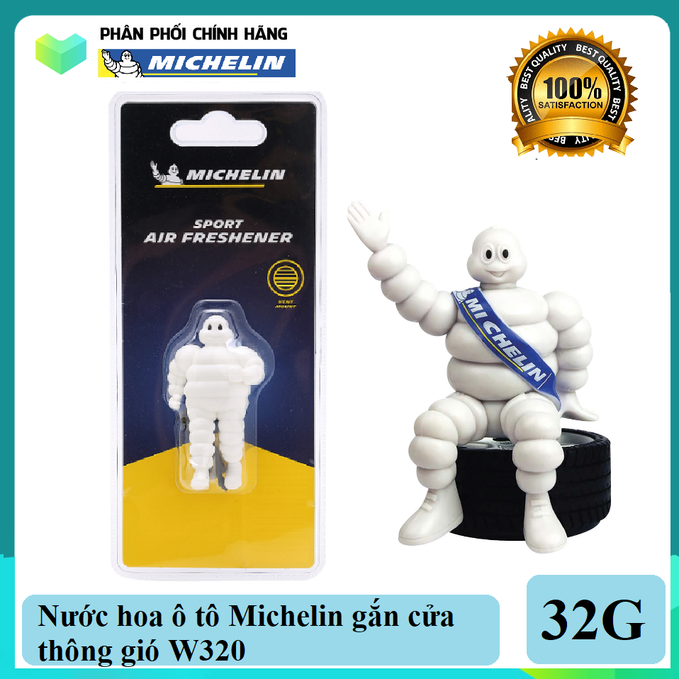 Nước hoa ô tô Michelin gắn cửa thông gió W320 - Nhiều mùi hương