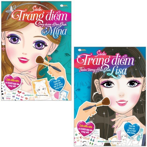 Fahasa - combo sách hay sách sách trang điểm - công chúa hàn quốc - mina + lisa