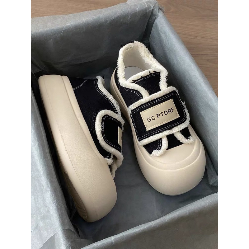 [ Hàng hot trend] Giày lười nữ viền 3 màu kiểu phong cách Hàn Quốc,Giày Thể Thao Nữ Quai Dán Phong Cách