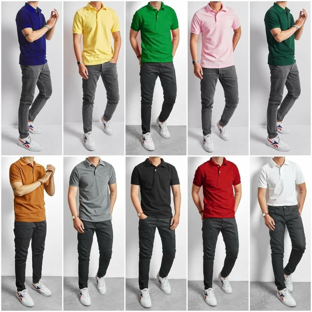 Áo thun POLO nam vải thun lanh cao cấp
