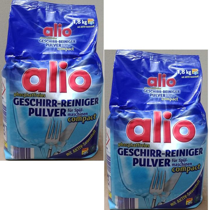 Bột rửa bát Alio , bột chuyên dùng cho máy gói 1,8kg