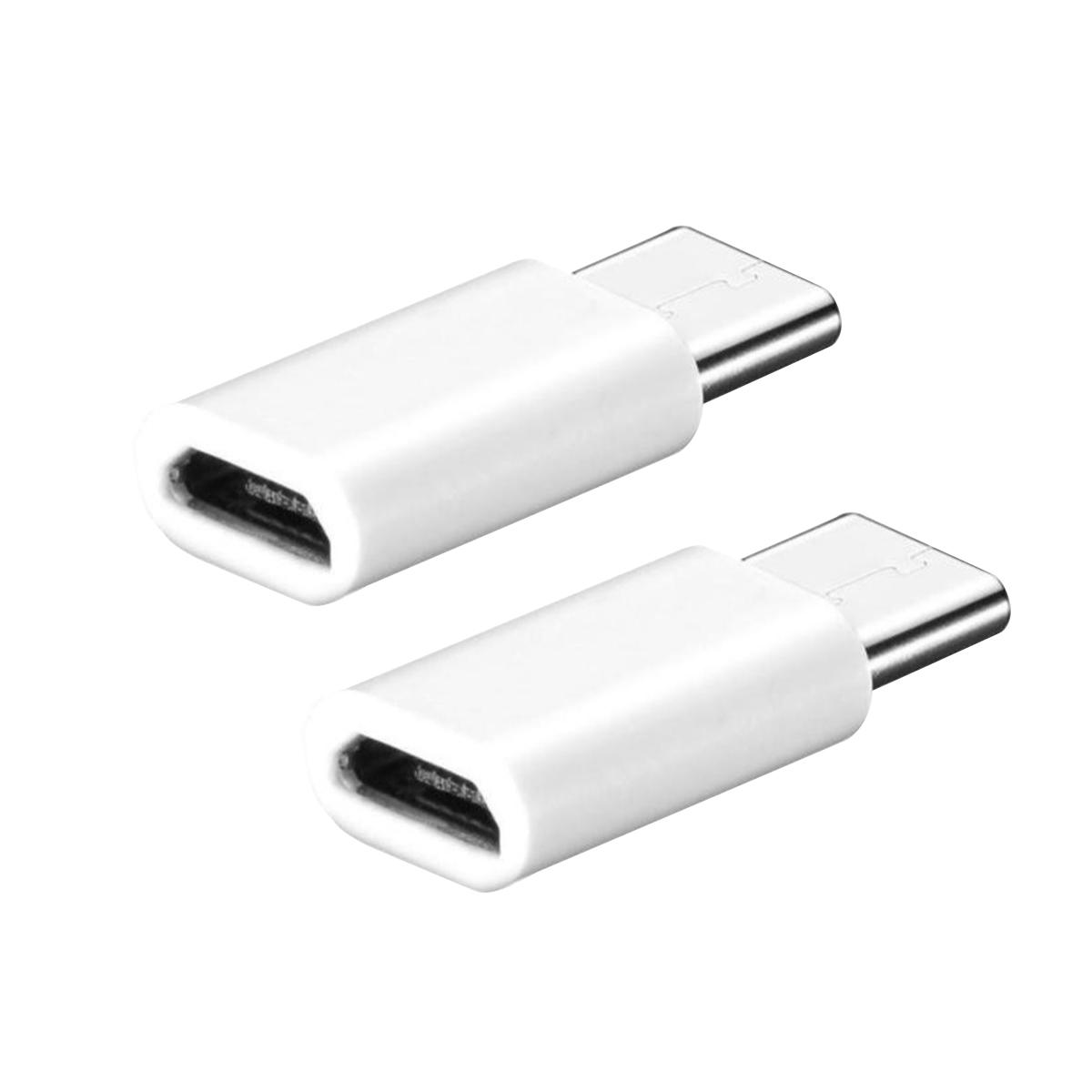 Combo 2 cái đầu chuyển đổi chân Micro USB (Cái) sang Type C