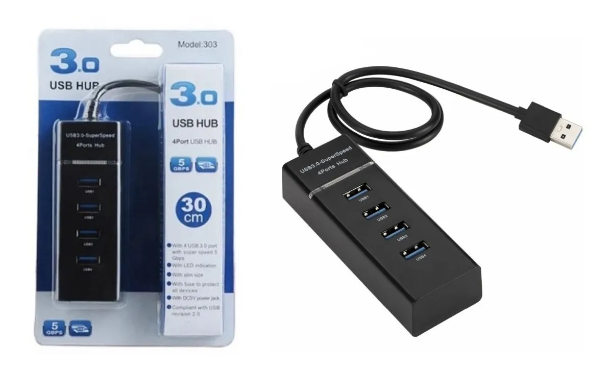 HUB USB 4 PORT 3.0 - BỘ CHIA 4 CỔNG USB 3.0 nhanh
