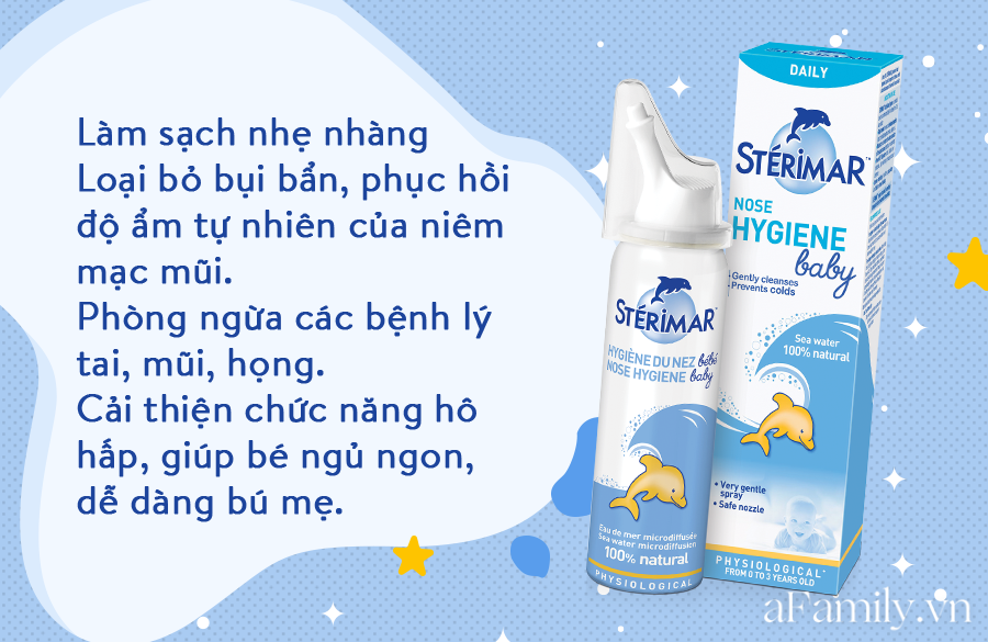 Xịt mũi muối biển cá heo  STERIMAR (PHÁP)