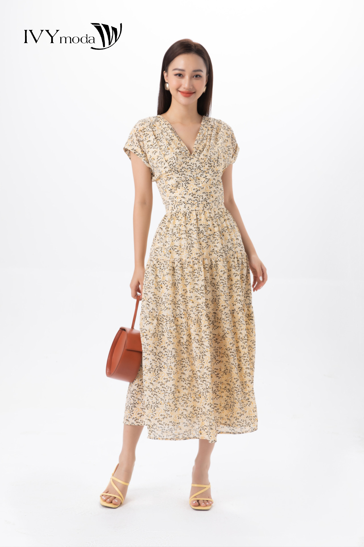 Chân váy xòe 3 tầng IVY moda MS 31M6641