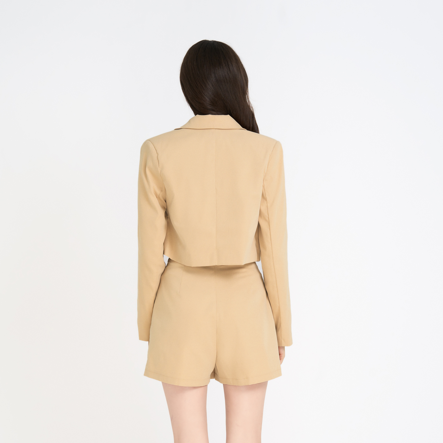 Váy quần mini kaki đắp tà Maybi