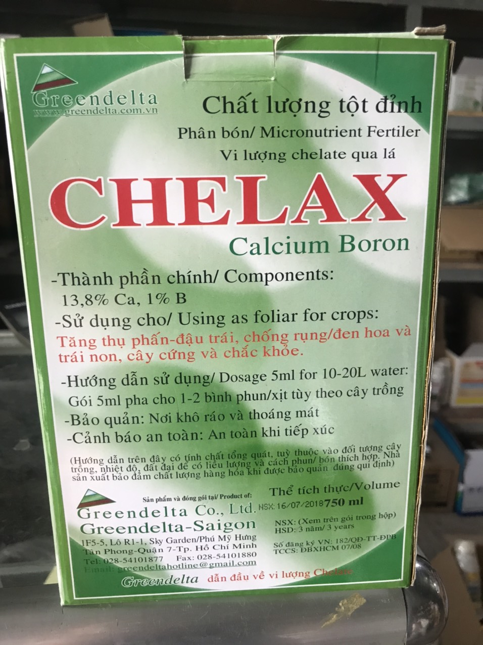 Canxi Bo Chelax (gói 5ml)