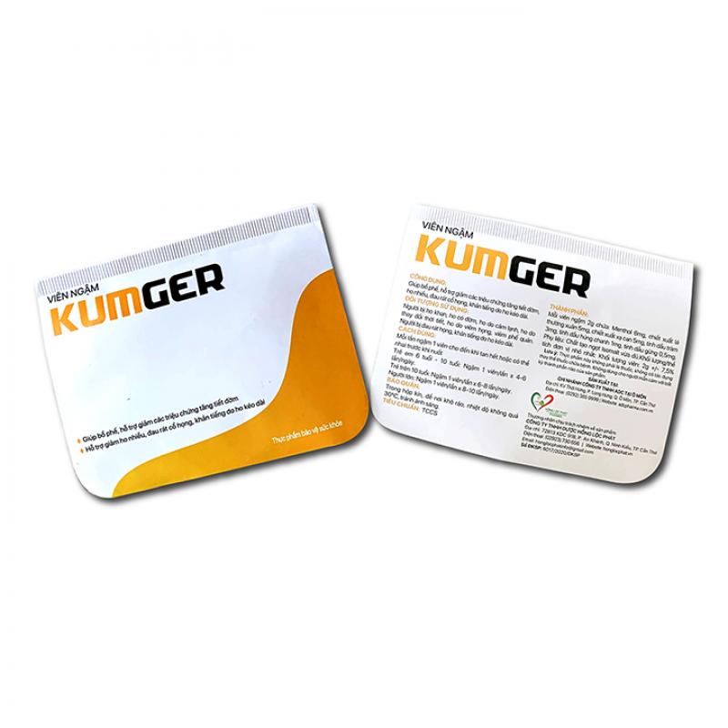 Kẹo Ngậm Ho Kumger hỗ trợ bổ phế, giảm ho, giảm đau họng (Hộp Lớn 100 Viên/Hộp)