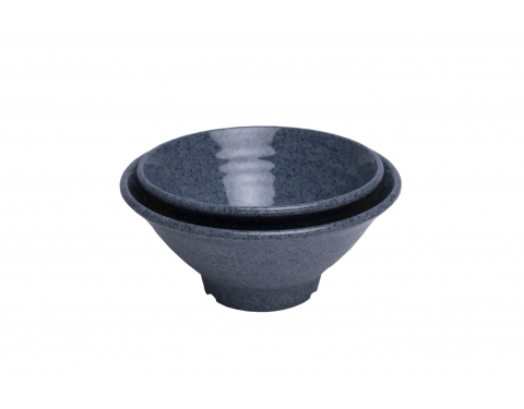 Tô Nhựa Melamine Vân Đá Đen/Xanh