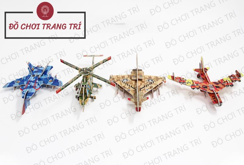 Mô hình 3D giấy tự lắp ráp - Mô hình MÁY BAY QUÂN SỰ