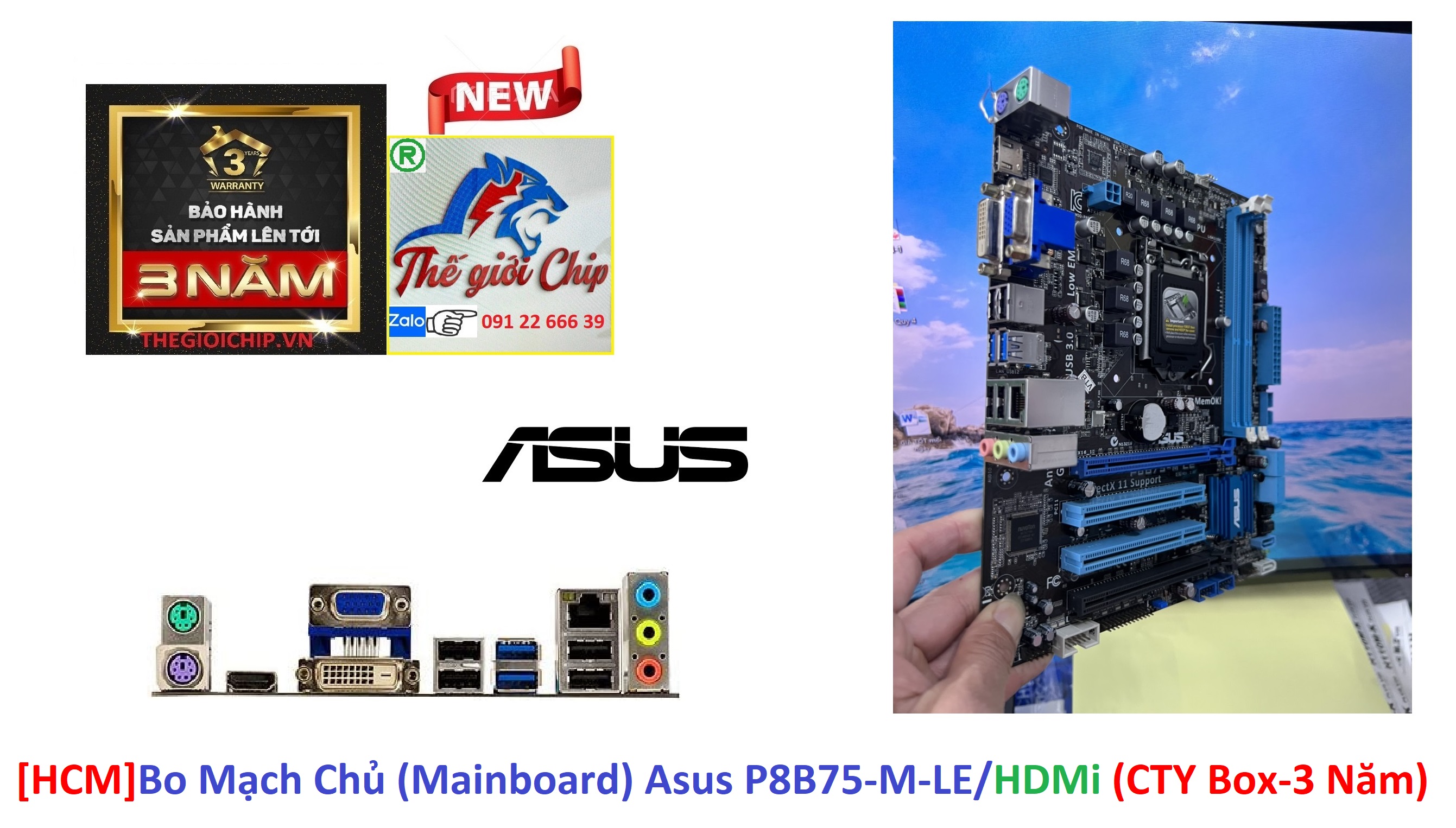 [HCM]Bo Mạch Chủ (Mainboard) Asus P8B75-M-LE/HDMi (CTY Box-3 Năm)