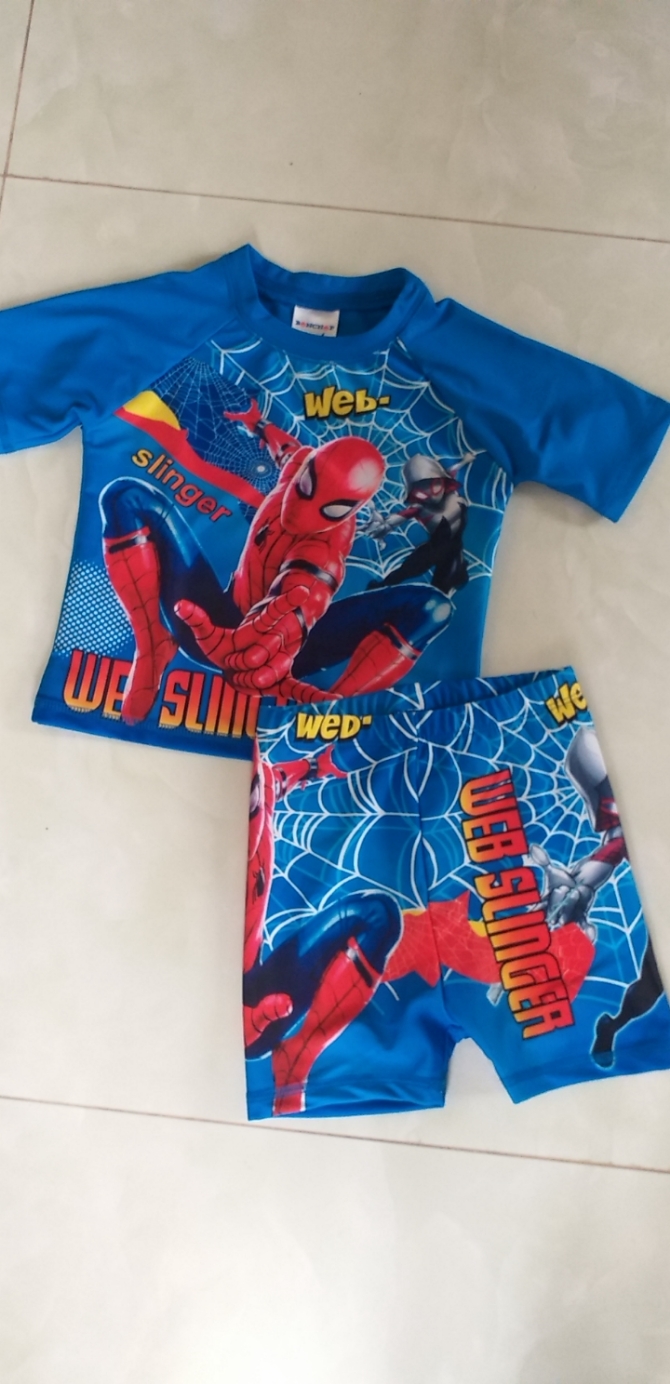 Bộ bơi Spider Man cho bé trai 2-8 tuổi