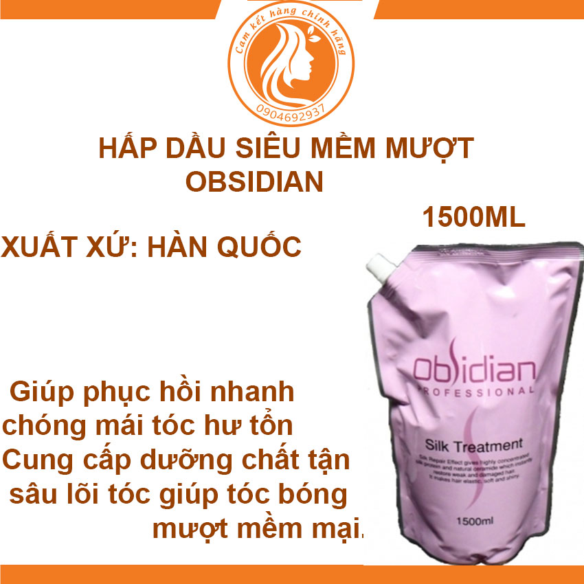 Hấp dầu siêu mềm mượt dành cho tóc hư tổn Obsidian