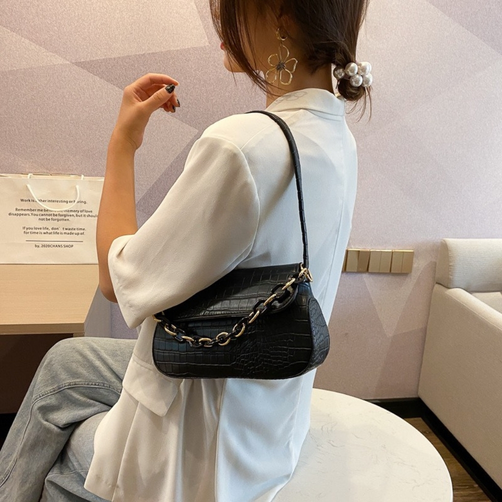 Túi Kẹp Nách Nữ Da Rắn