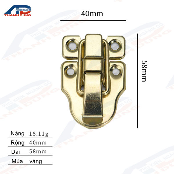 Khóa Hộp Gỗ Kiểu Khóa Mỏ Vịt