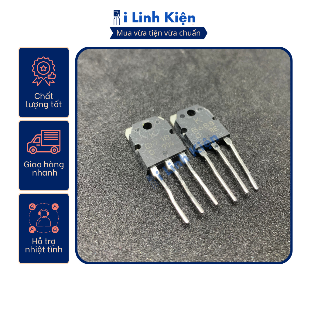 Cặp sò D718 B688 Combo 10 con chất lượng tốt