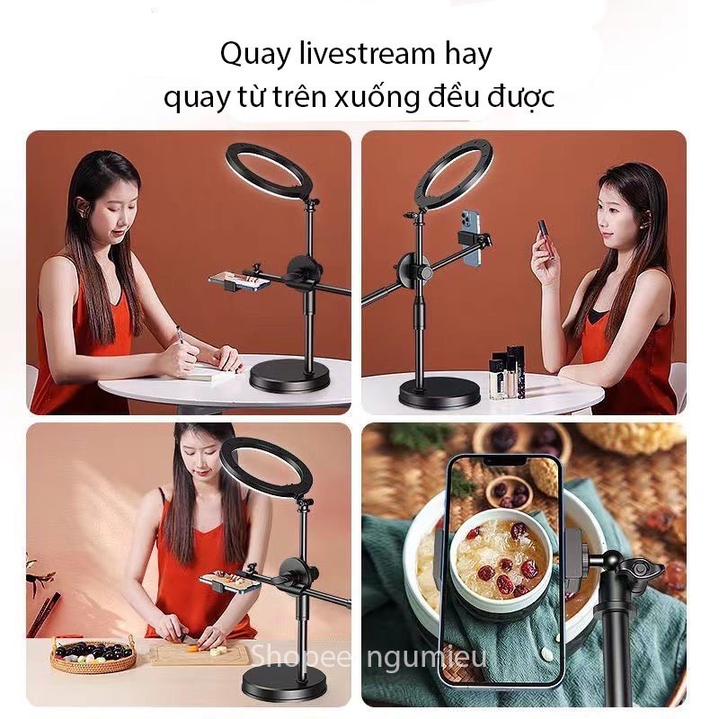 Bộ Quay Video Để Bàn Xoay 360 Độ  -Chân Quay Video Chụp Ảnh Từ Trên Xuống Chắc Chắn Nhỏ Gọn