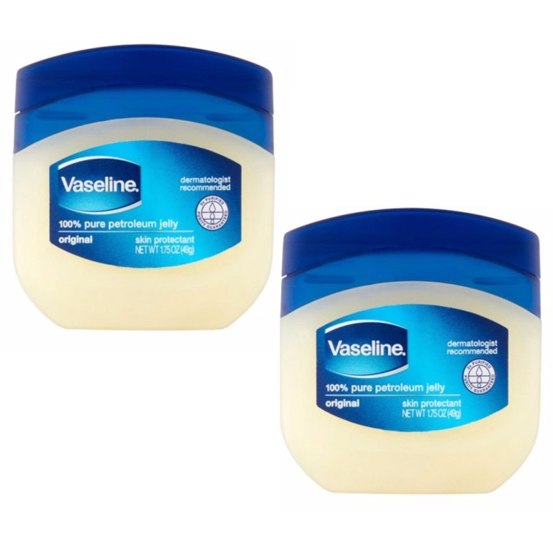 Bộ 2 sáp dưỡng ẩm Vaseline 100% Pure Petroleum jelly Original 2 x 49g