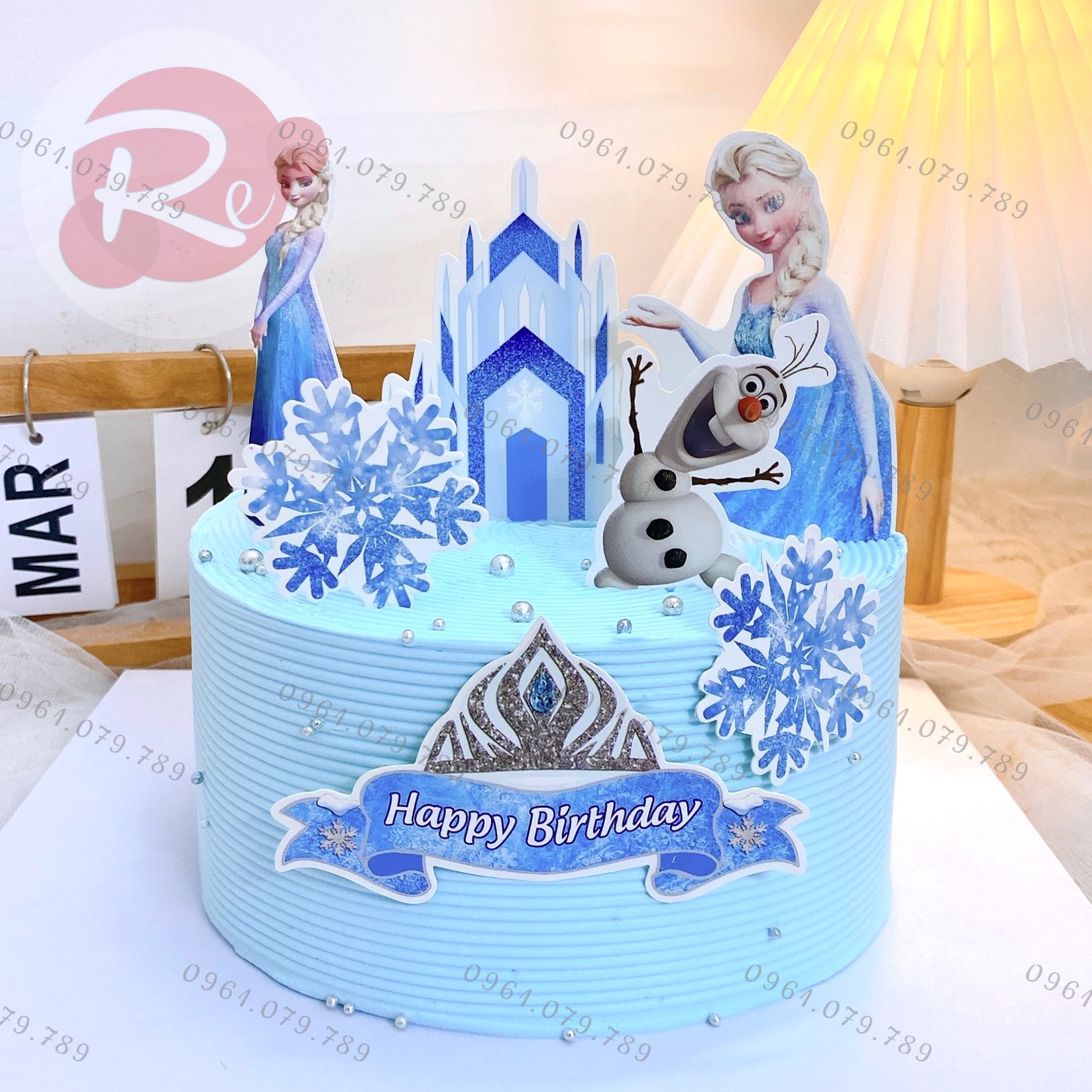 SCG Elsa và Olaf - Trang trí bánh sinh nhật bánh kem