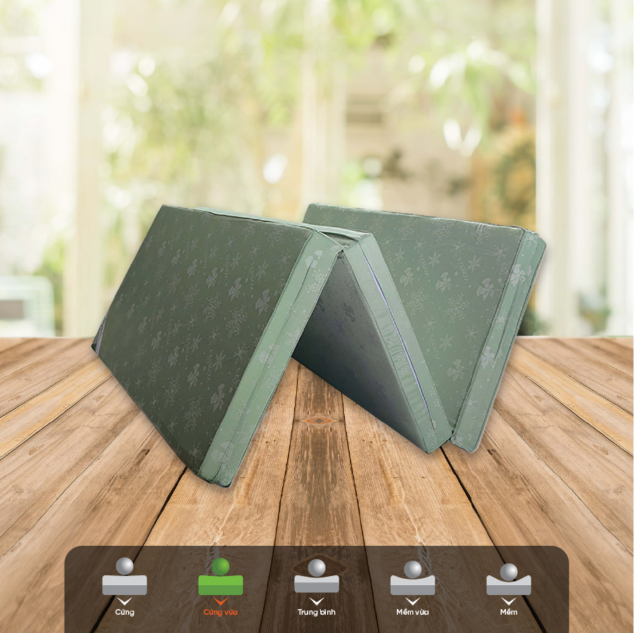 [0% Installment Payment] Everon Padding 3-Fold Pressed Cotton Mattress - 5-Year Warranty - Convenient.
