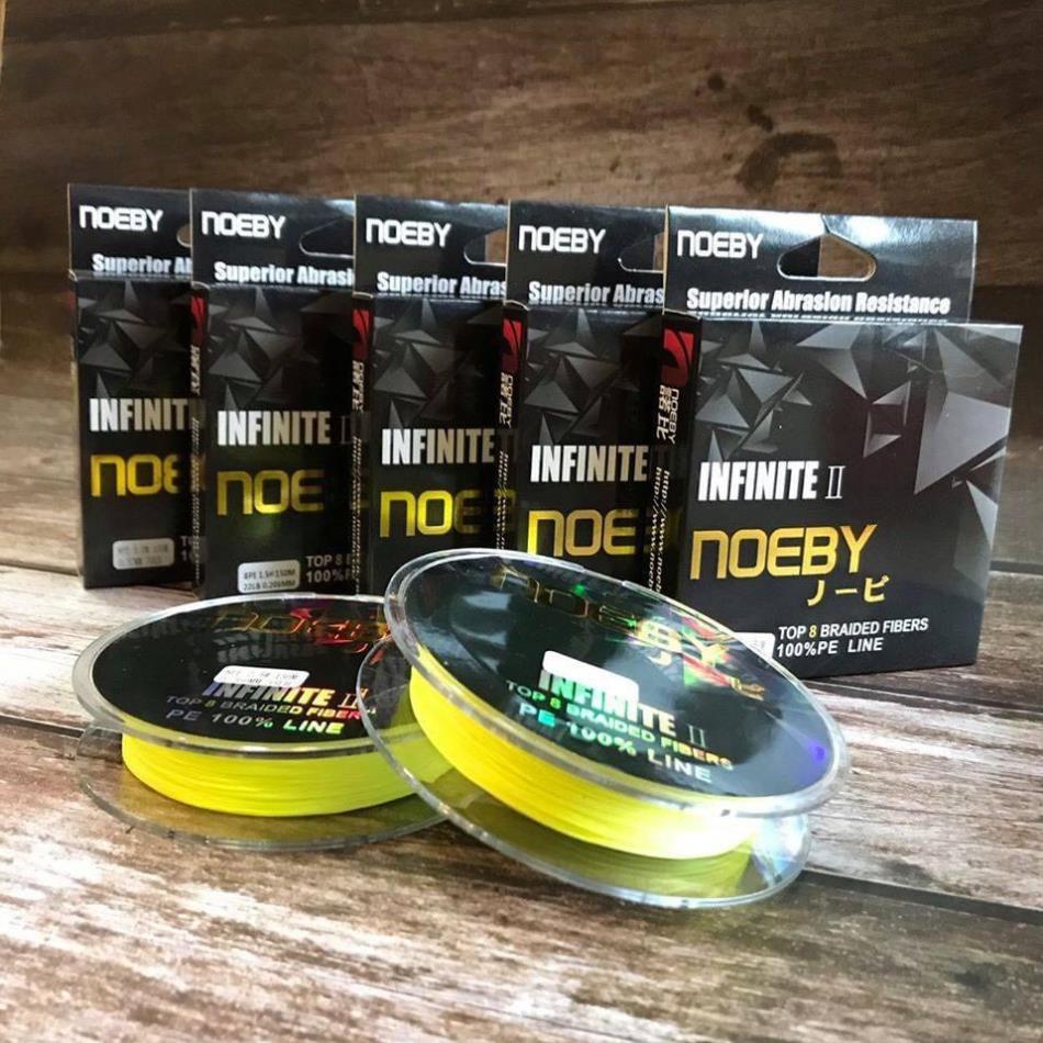 Dù câu cá noeby infinite ll 150m siêu mịn , siêu tải cá dây câu lure pe cao cấp