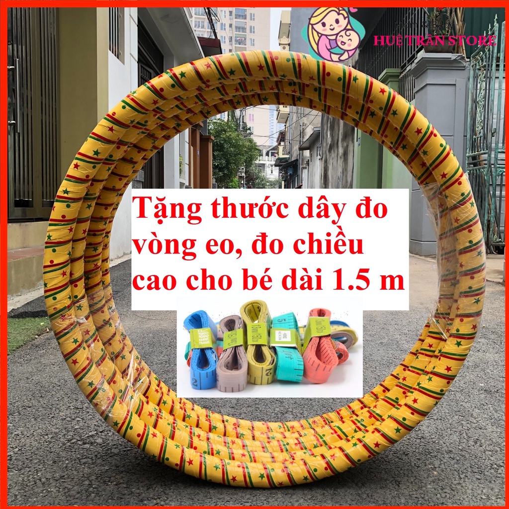 Vòng lắc giảm mỡ bụng, vòng lắc giảm eo bằng mây giảm eo hiệu quả, vòng đơn 1,5kg