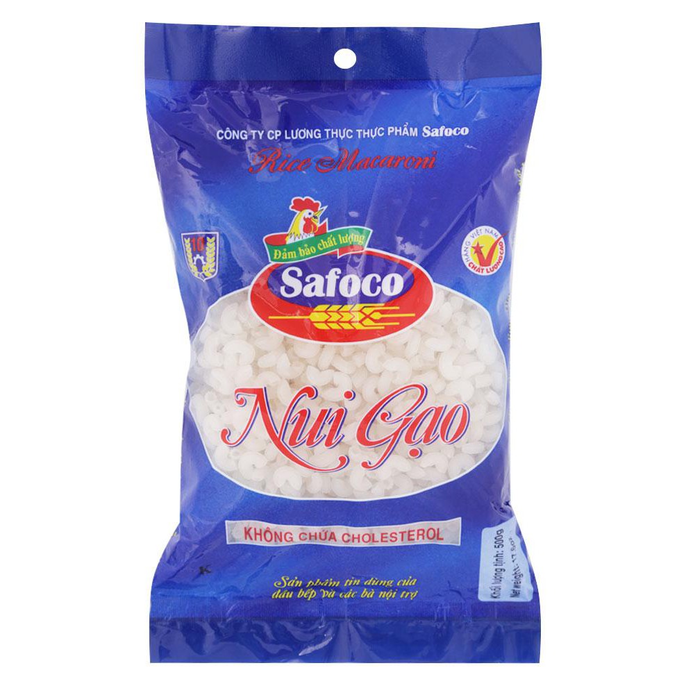 Nui gạo hình tôm khô Safoco 500g