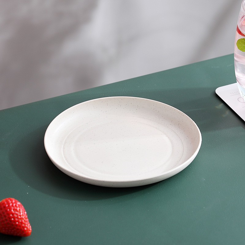 Đĩa Lúa Mạch Tròn 15cm - Bộ Dĩa Nhựa Lúa Mạch Mini Set 6 Cái