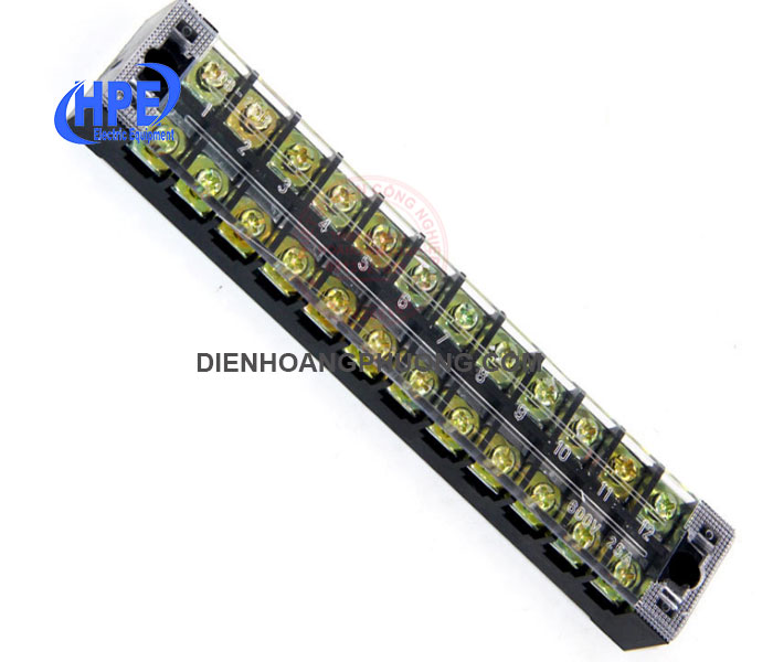 Cầu đấu dây điện 12 pha 25A - Domino 12 pha 25A TB-2512