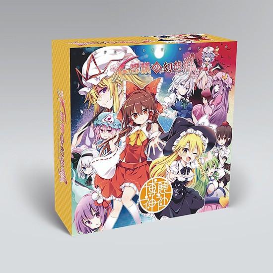 Hộp quà Touhou project dự án Đông Phương mini vuông có ảnh thẻ, ảnh dán, vòng tay, ảnh thẻ, postcard