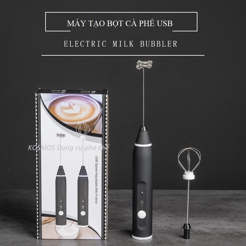 Máy Tạo Bọt Cà Phê Sạc USB - Đánh Trứng (hàng chuẩn làm caphe bọt biển)